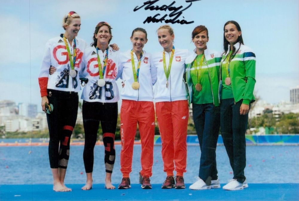 Lot 175: Polish Olympic Rowing Gold Medalist Natalia Madaj Signed...