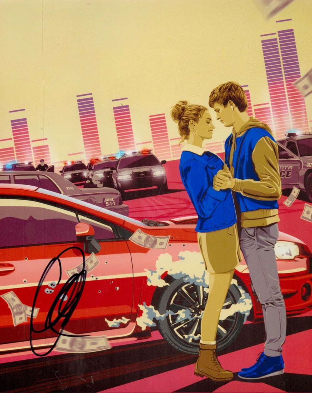 Lot 180: Baby Driver Actor Ansel Elgort Signed 10x8 inch...