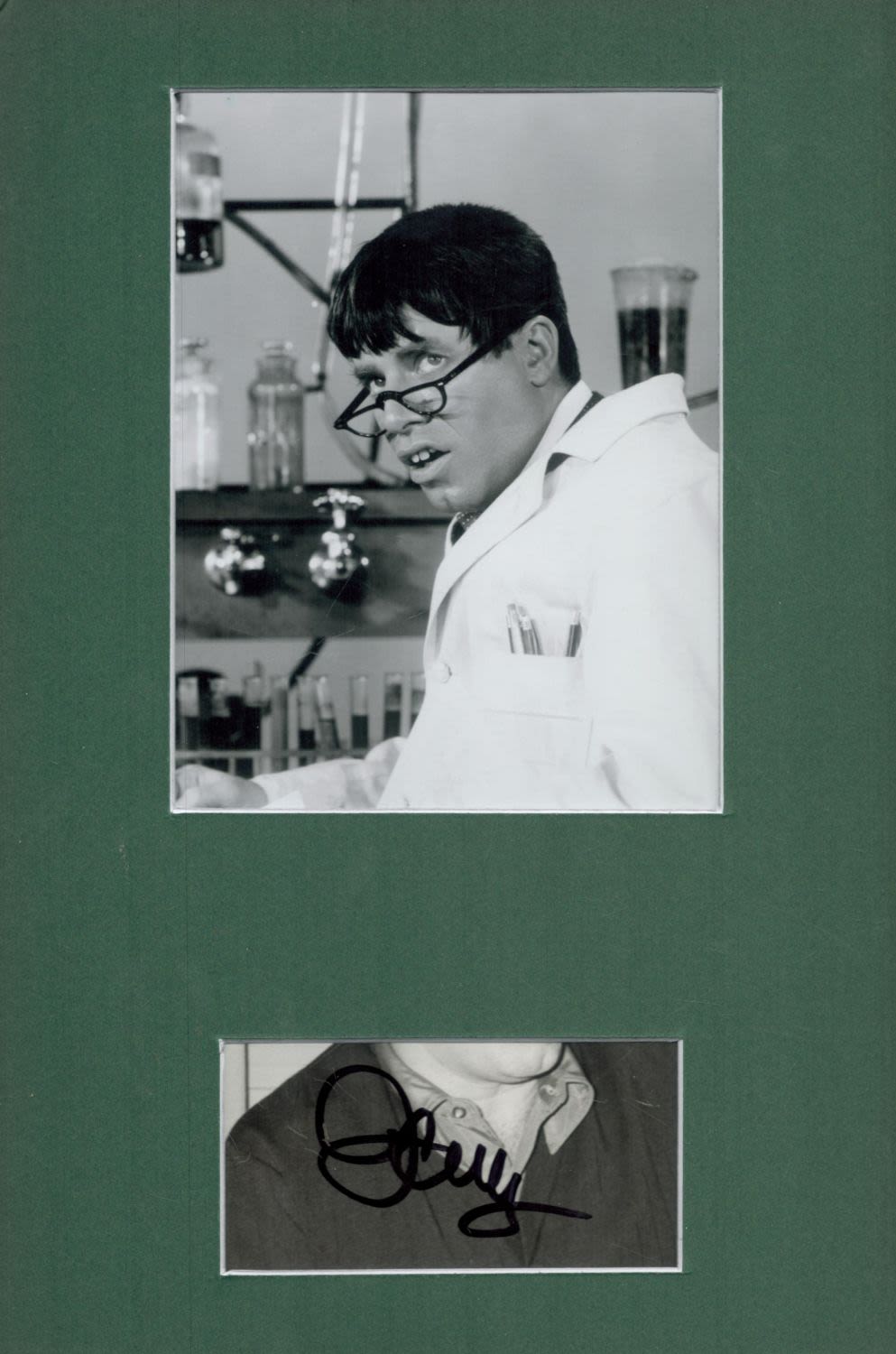 Lot 190: American Actor Jerry Lewis Signed Photographic Signature Piece...
