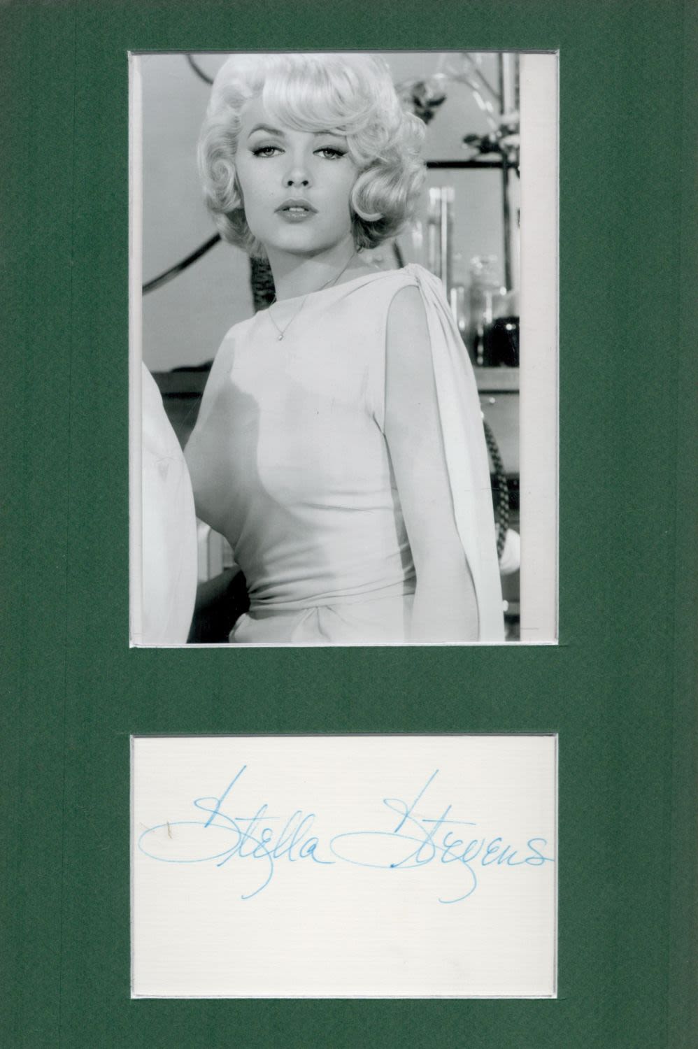Lot 194: American Actress Stella Stevens Signed Signature Piece with...