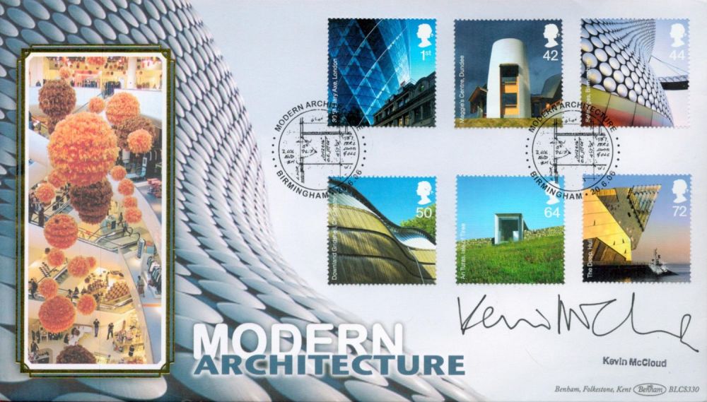 Lot 203: Kevin McCloud Signed Modern Architecture FDC With Stamps...
