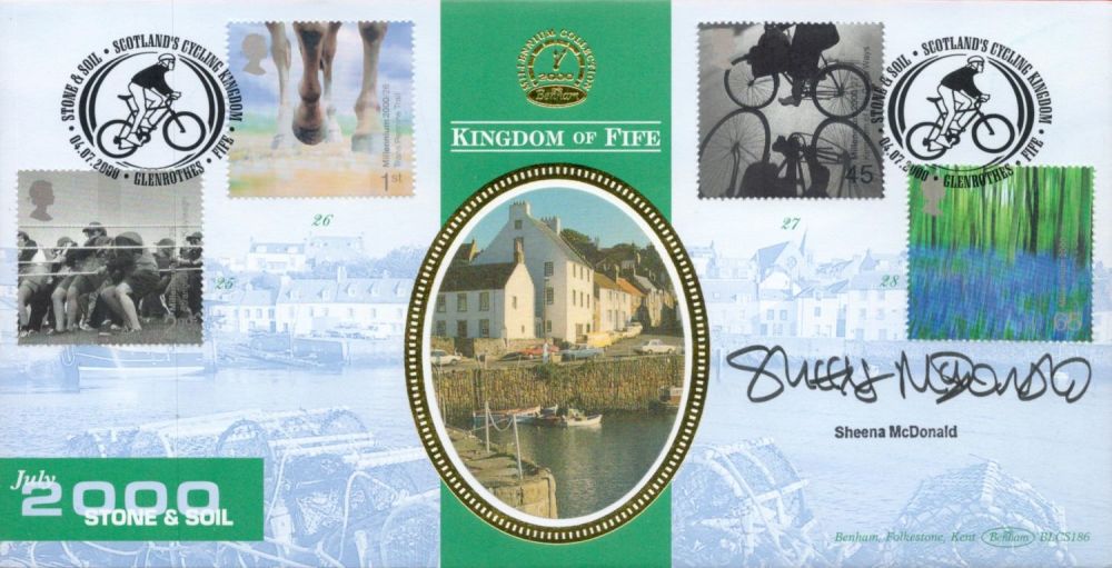 Lot 204: Sheena McDonald Signed Kingdom of Fife FDC With...