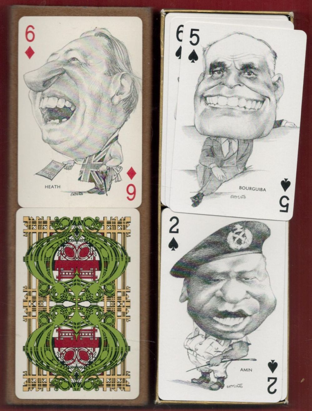 Lot 227: 2 Sets of Playing Cards Showing Politicians, PM's...