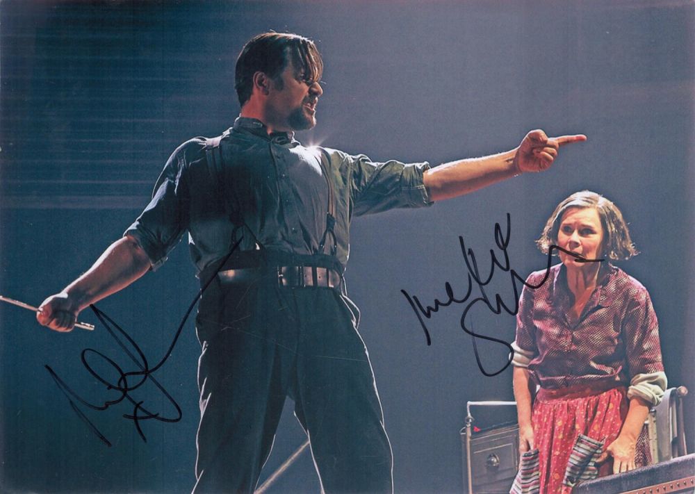 Lot 236: Michael Ball and Imelda Staunton Signed 12x8 inch...