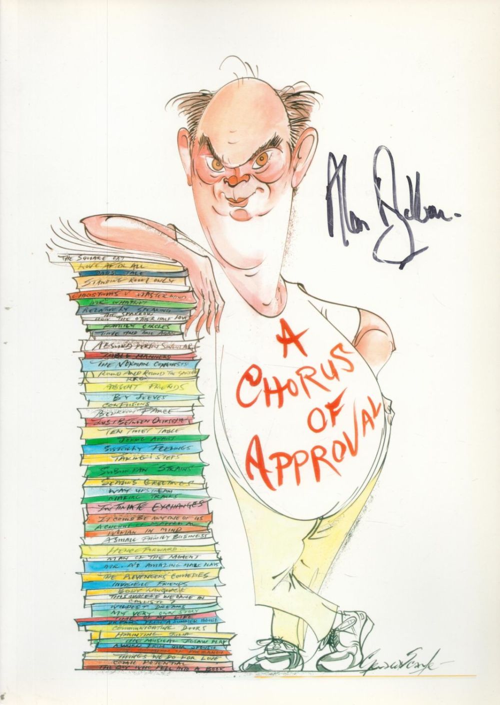 Lot 237: British playwright Sir Alan Ayckbourn Signed on A...