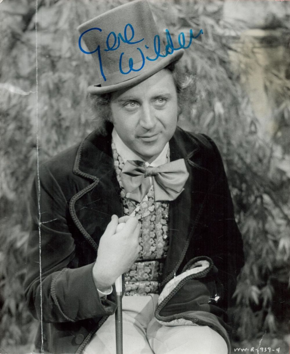 Lot 240: Gene Wilder Signed 10x8 inch Black and White...