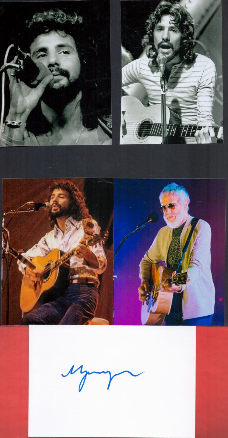 Lot 241: British singer-songwriter Cat Stevens Signed Signature Piece with...