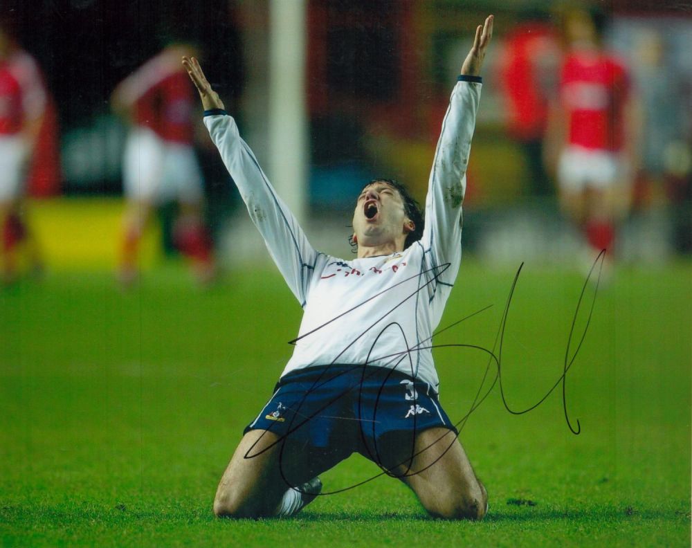 Lot 247: Former Spurs Defender Mauricio Taricco Signed 10x8 inch...