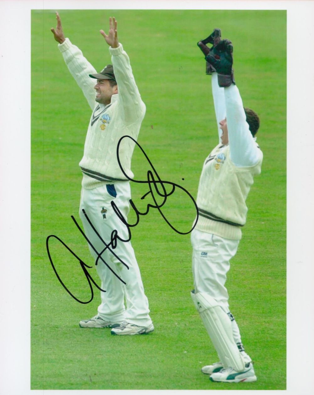 Lot 256: Cricket Star Adam Hollioake Signed 10x8 inch Colour...