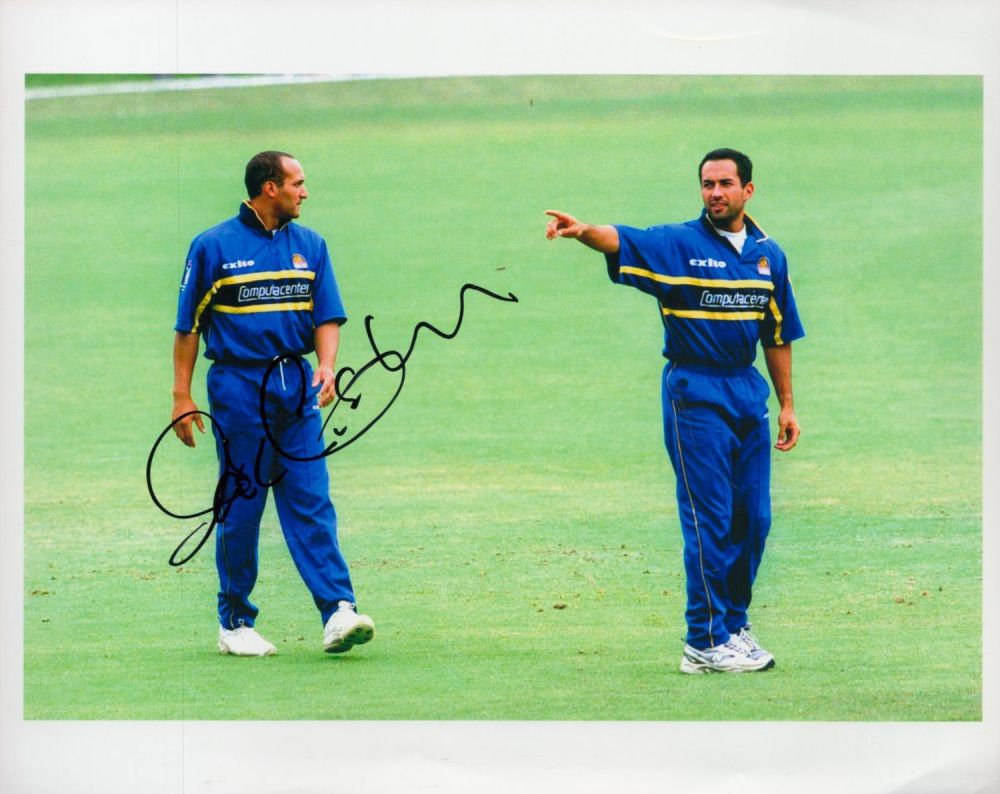 Lot 257: Former England Cricket Star Mark Butcher Signed 10x8...