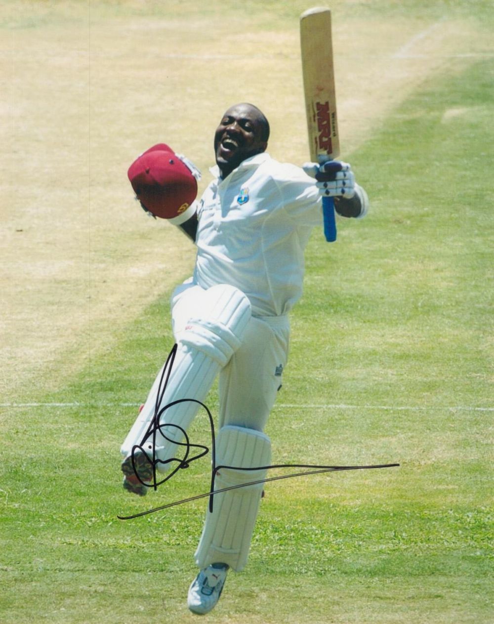 Lot 262: Cricket Icon Brian Lara Signed 10x8 inch Colour...