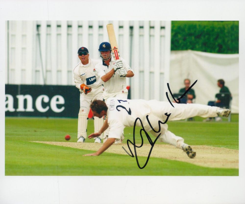 Lot 264: Former England Cricketer Robert Key Signed 10x8 inch...