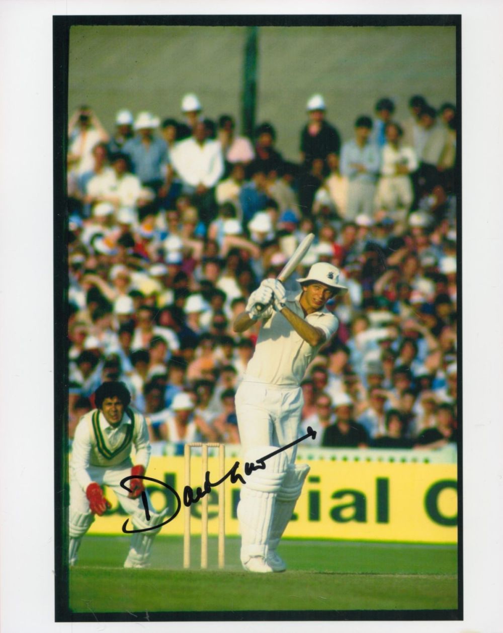 Lot 265: Former England Cricketer David Gower Signed 10x8 inch...
