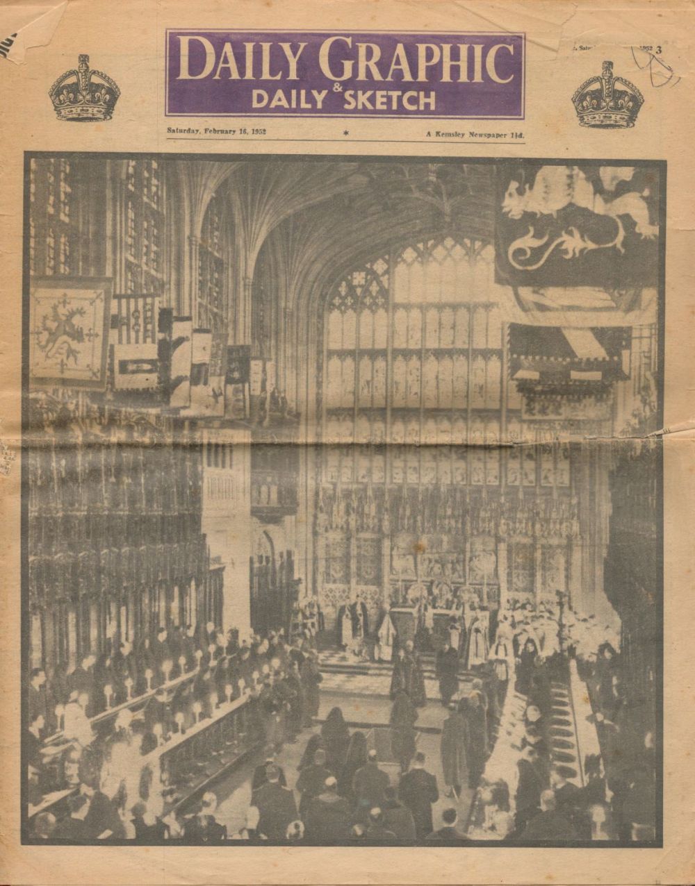 Lot 358: Vintage Daily Graphic and Daily Sketch Newspaper From...