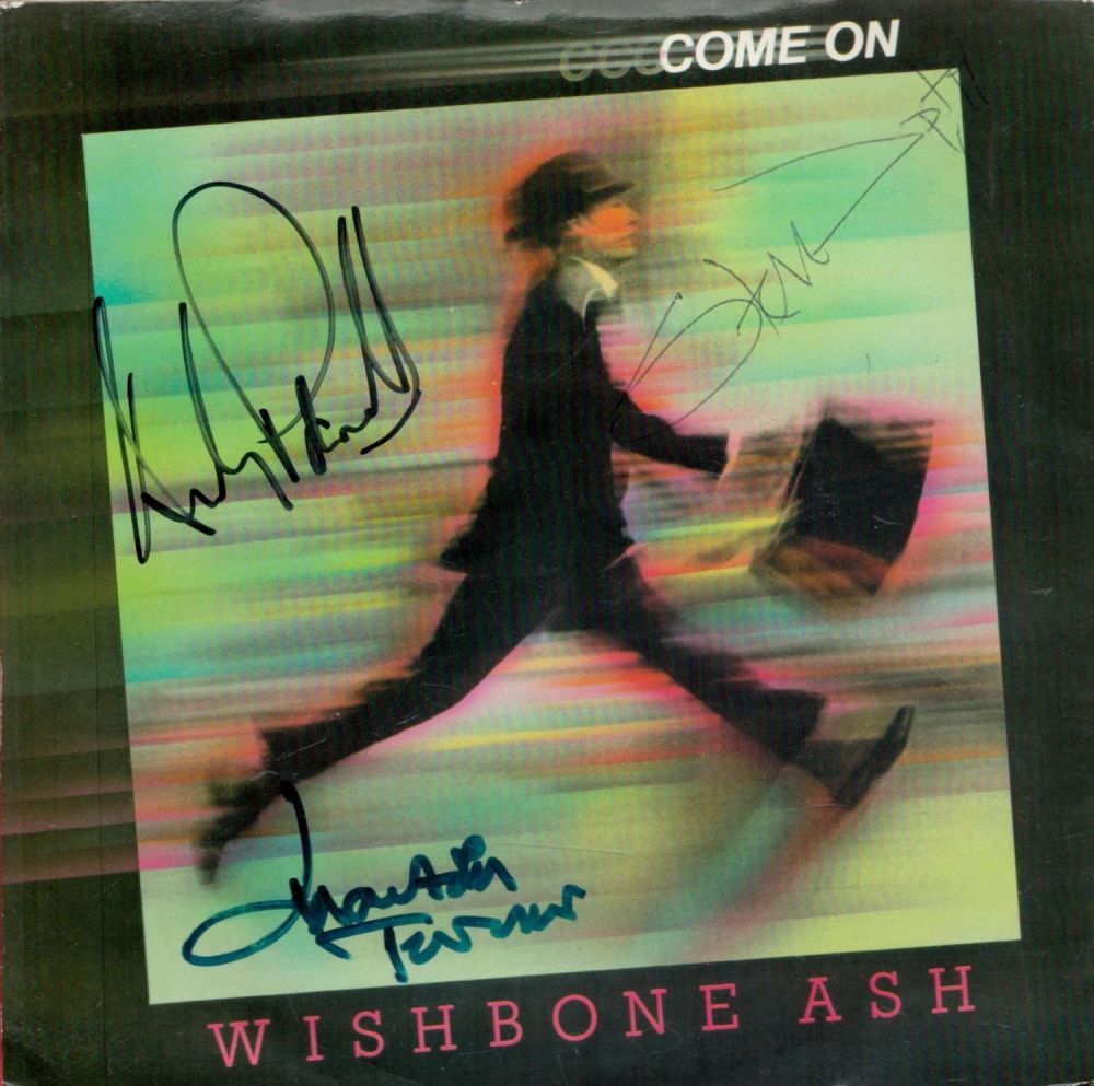 Lot 383: Wishbone Ash Trio Andy Powell, Steve Upton and...