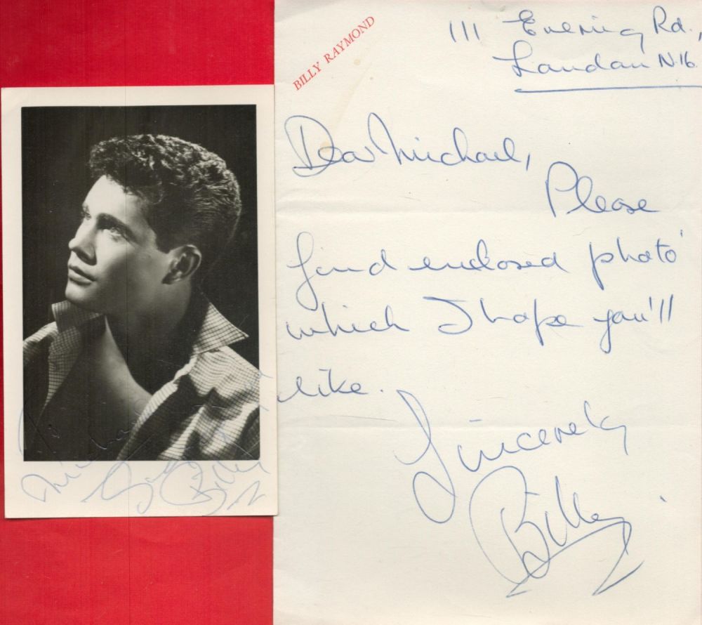 Lot 388: Scottish-Australian entertainer Billy Raymond Signed ALS and Small...