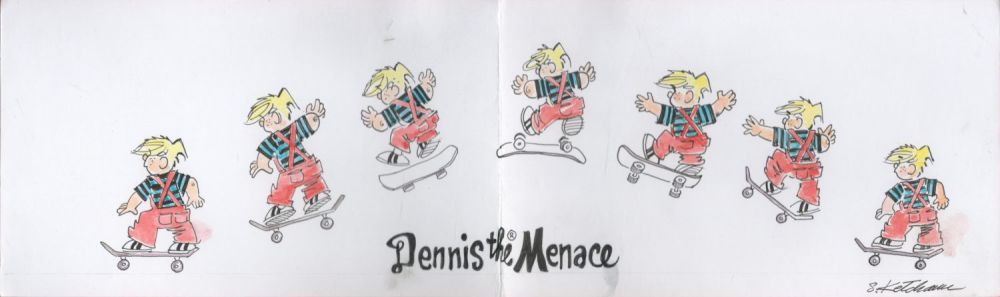 Lot 397: Dennis the Menace Creator Hank Ketcham Signed on...