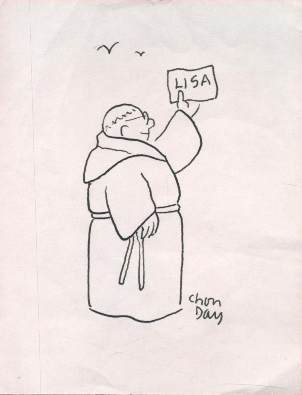 Lot 403: American cartoonist Chon Day Signed on 5. 5...