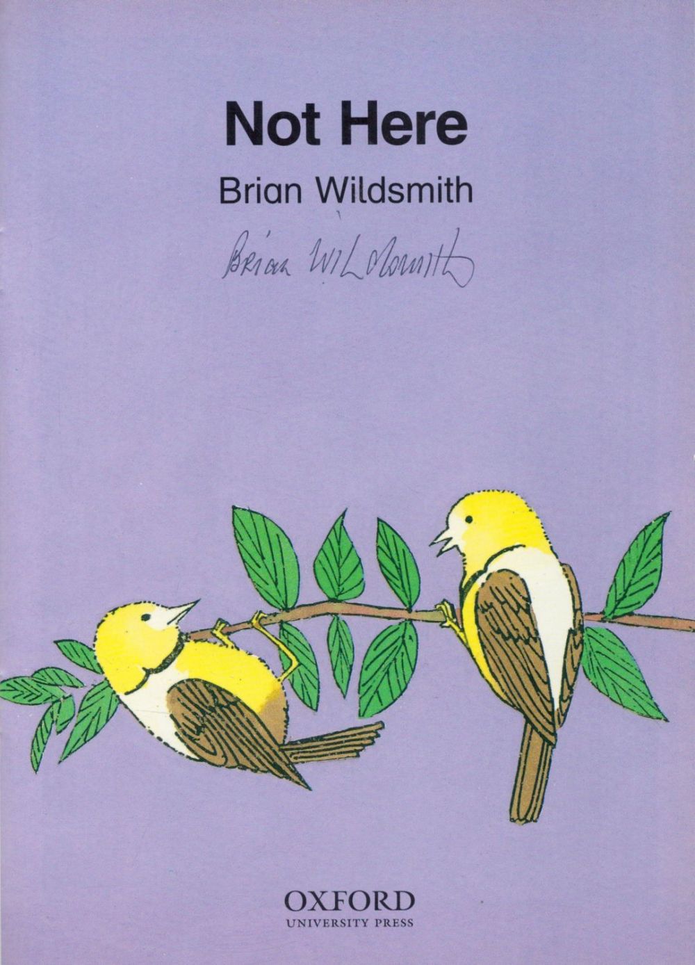 Lot 404: British Illustrator Brian Wildsmith Signed Paperback Book Titled...