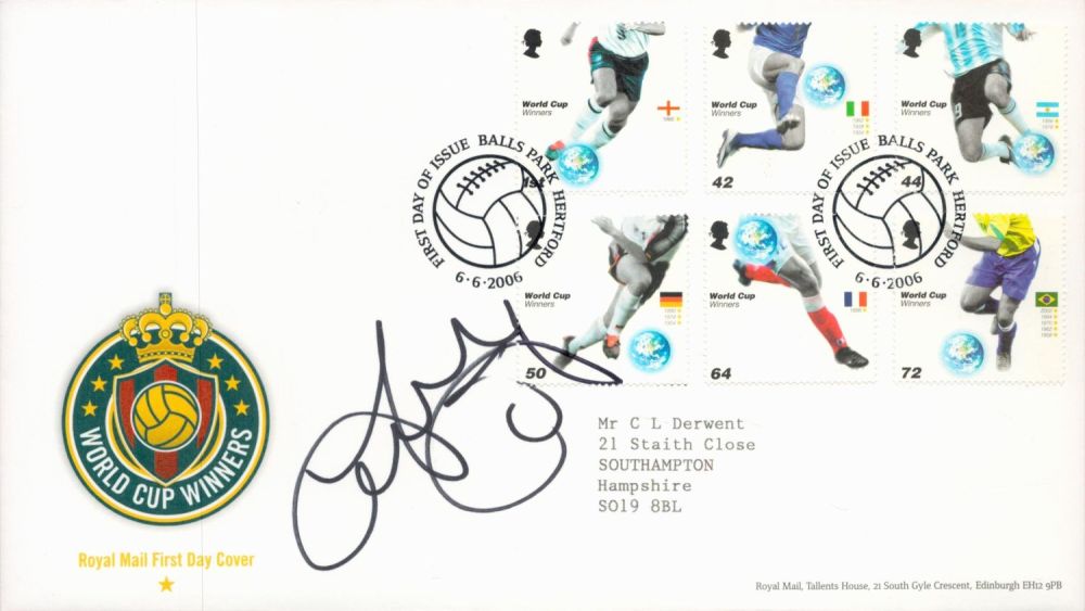 Lot 431: John Hartson Signed World Cup Winners Royal Mail...