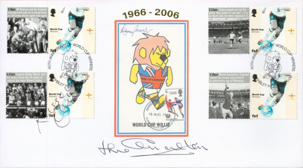Lot 439: Jack Charlton Signed World Cup Anniversary First Day...