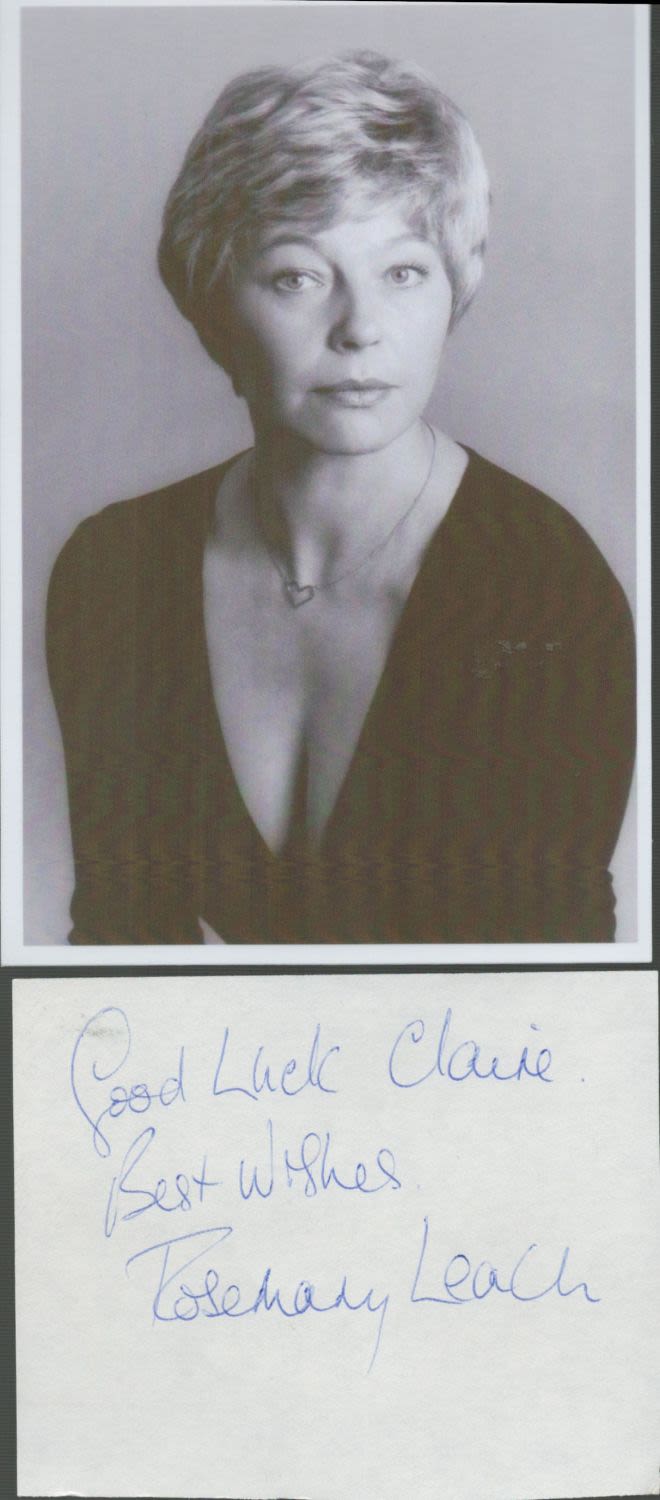 Lot 475: Rosemary Leach signed and dedicated white album page...