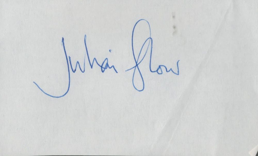 Lot 505: Julian Glover signed white album page. Glover CBE...
