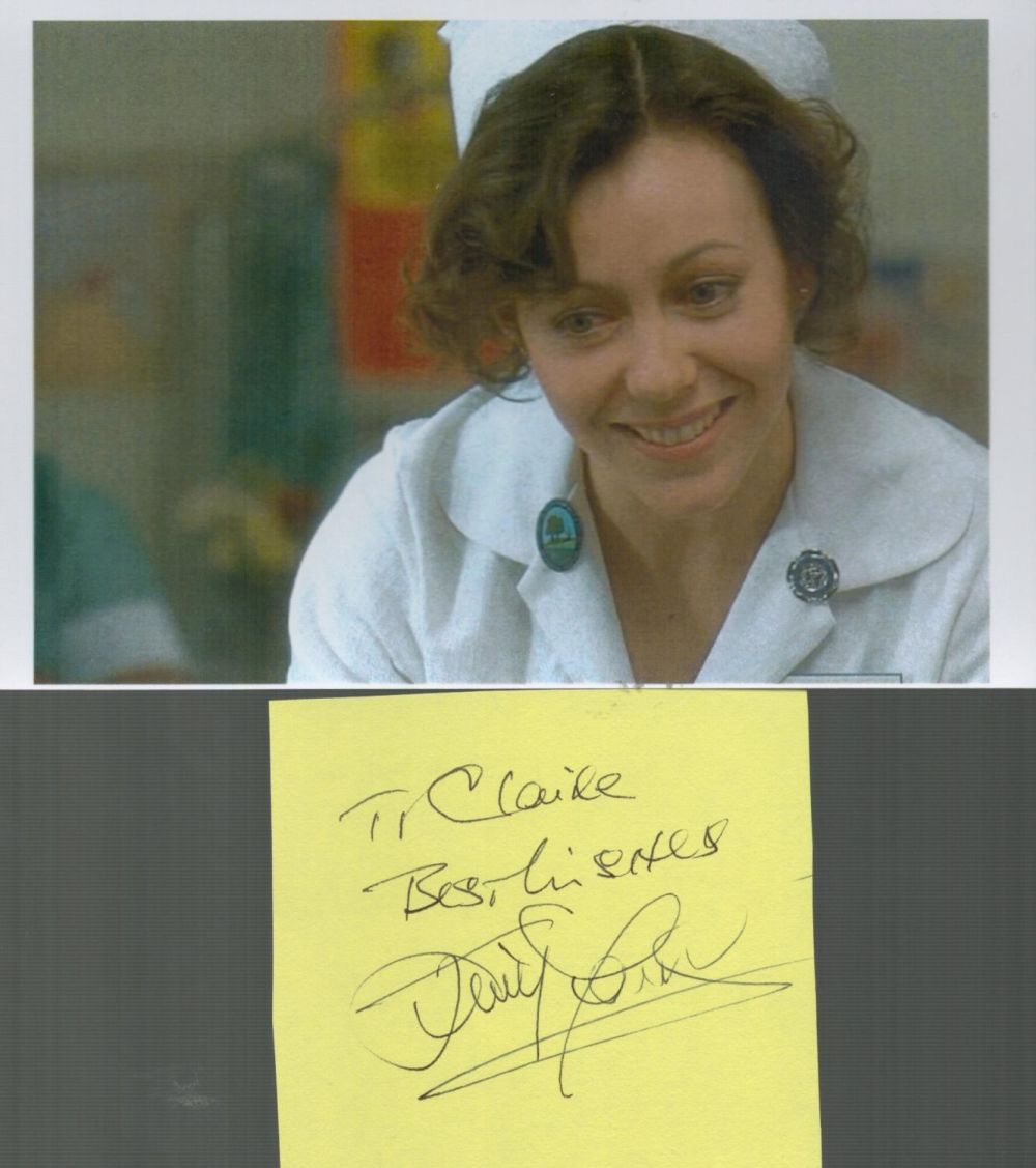 Lot 515: Jenny Agutter signed and dedicated yellow album page...