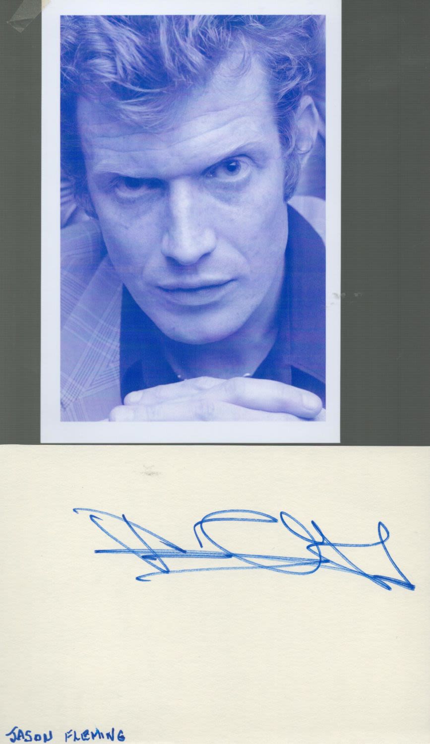 Lot 518: Jason Flemyng signed white album page and unsigned...