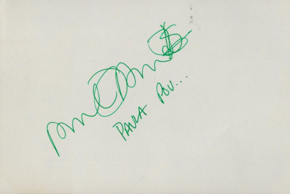Lot 535: Paula Poundstone signed white album page. Poundstone is...