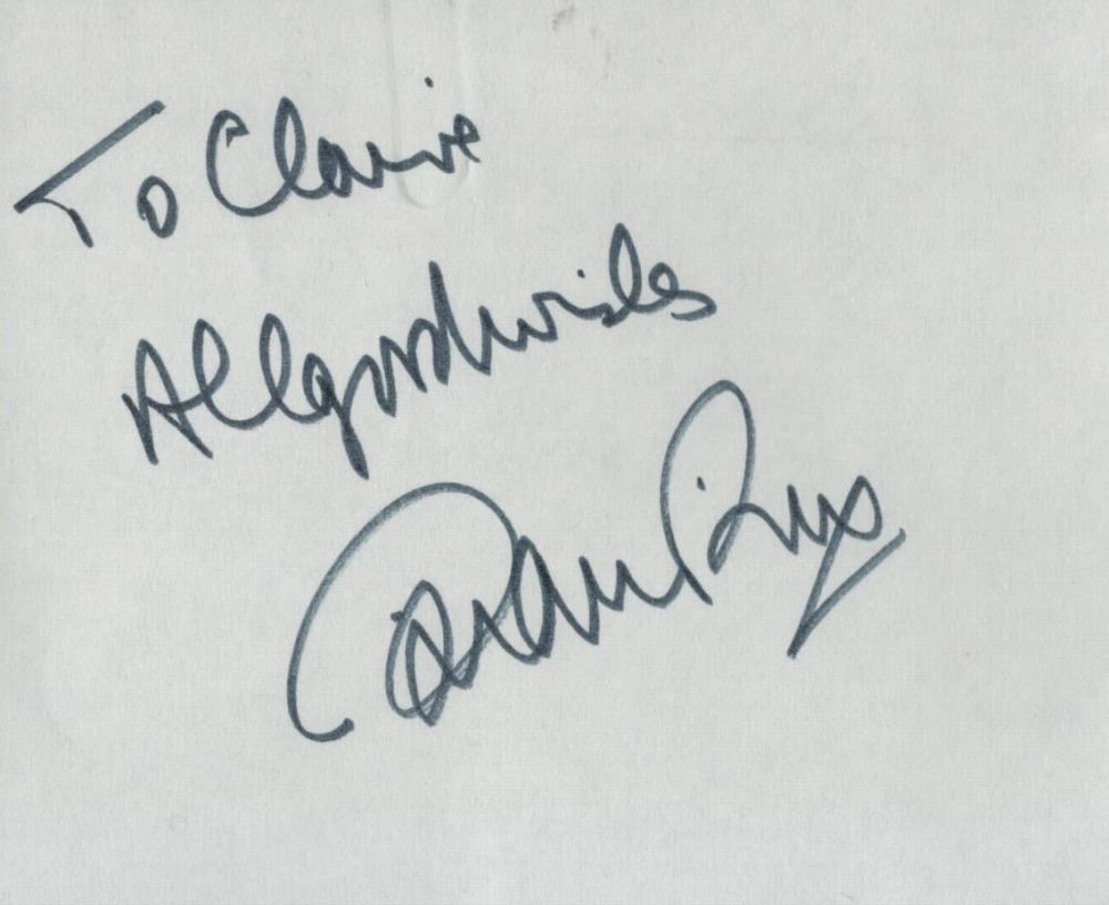Lot 539: Brian Rix signed and dedicated white album page....