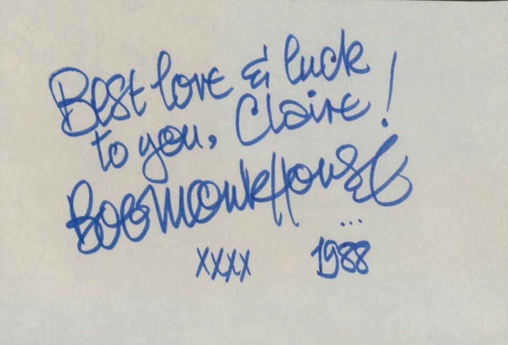 Lot 544: Bob Monkhouse signed and dedicated white album page....