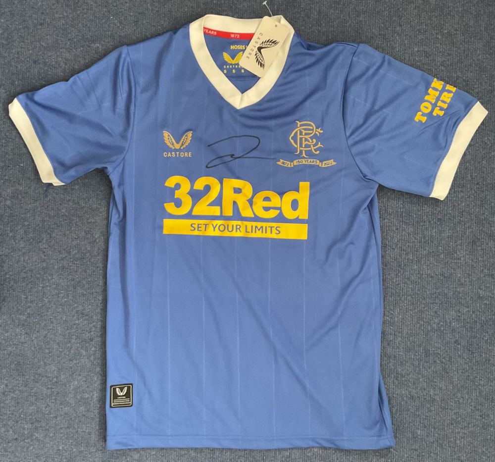 Lot 568: Sinclair Armstrong Signed Rangers FC Home Replica Jersey...