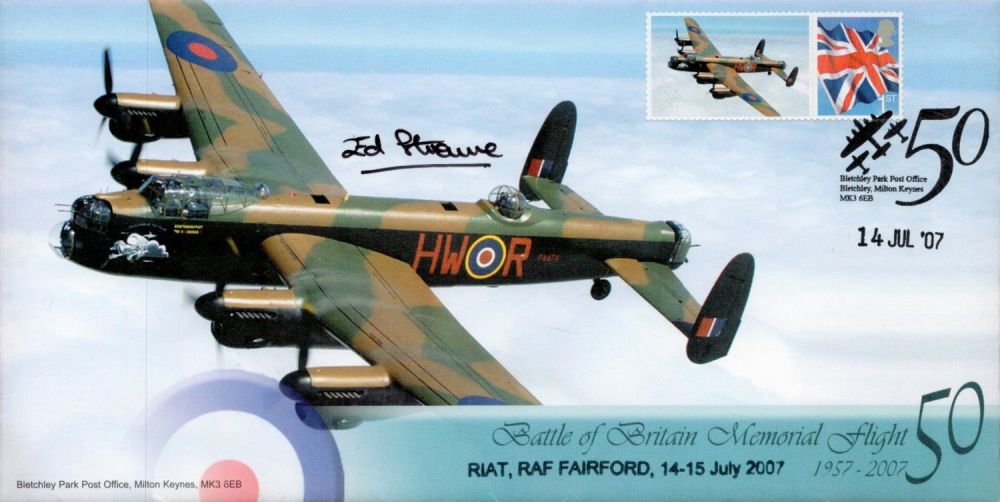 Lot 667: Flt Lt Ed Straw Signed Battle of Britain...