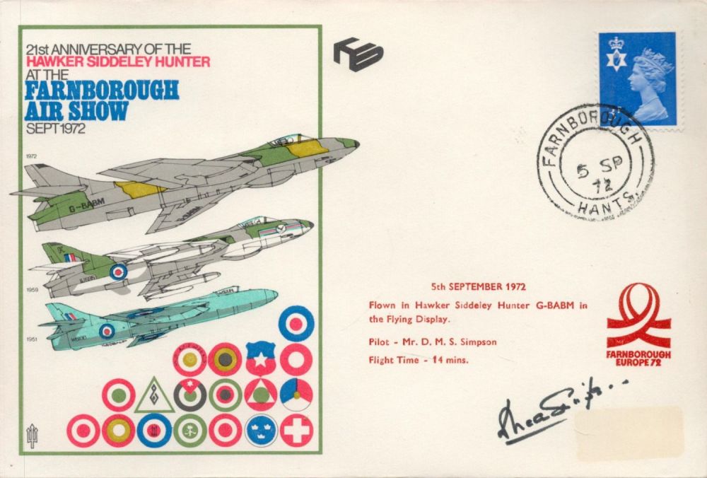 Lot 687: Pilot Mr D. M. S. Simpson Signed 21st...