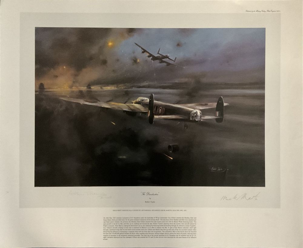 Lot 696: WW2 Arthur T Harris and Mick Martin Signed...