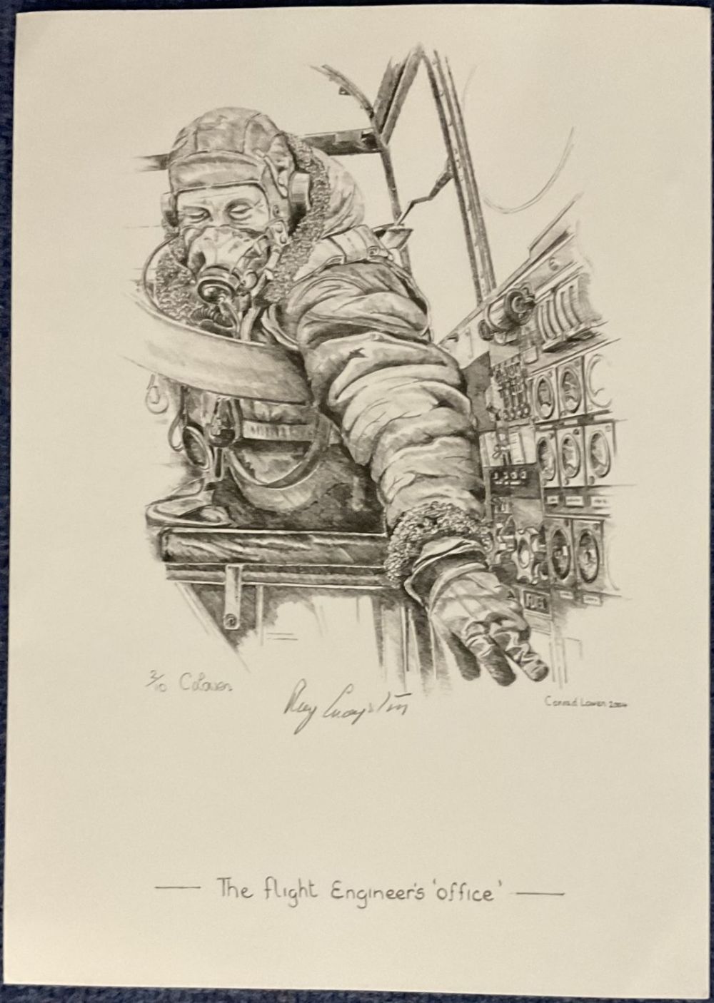 Lot 698: WW2 Flight Engineer Ray Grayston Signed 2/10 Conrad...