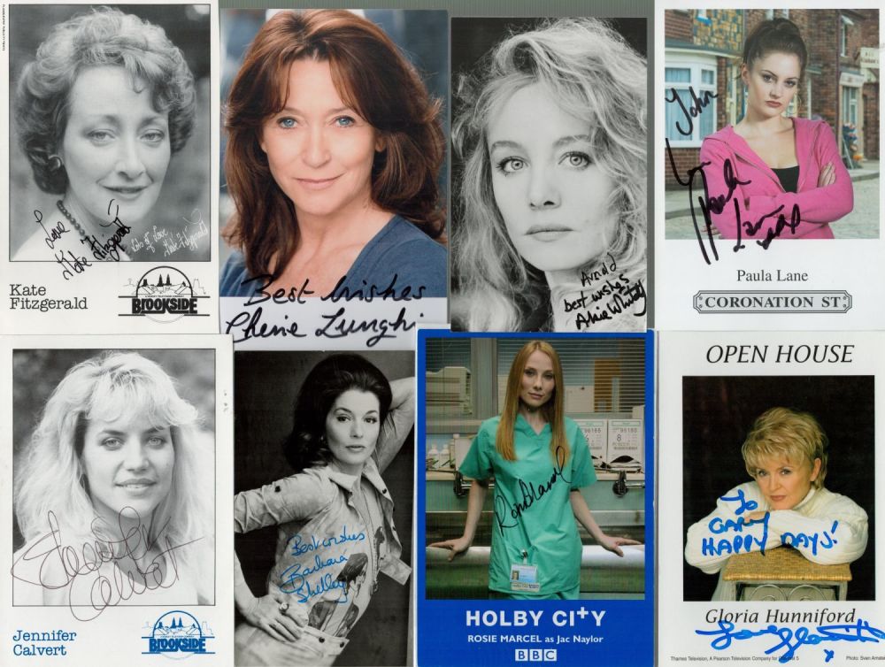 Lot 701: TV and Film stars collection of 10 vintage...