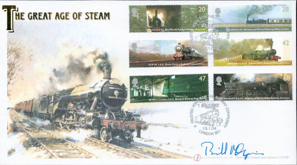Lot 739: Bill McAlpine signed The great age of steam...