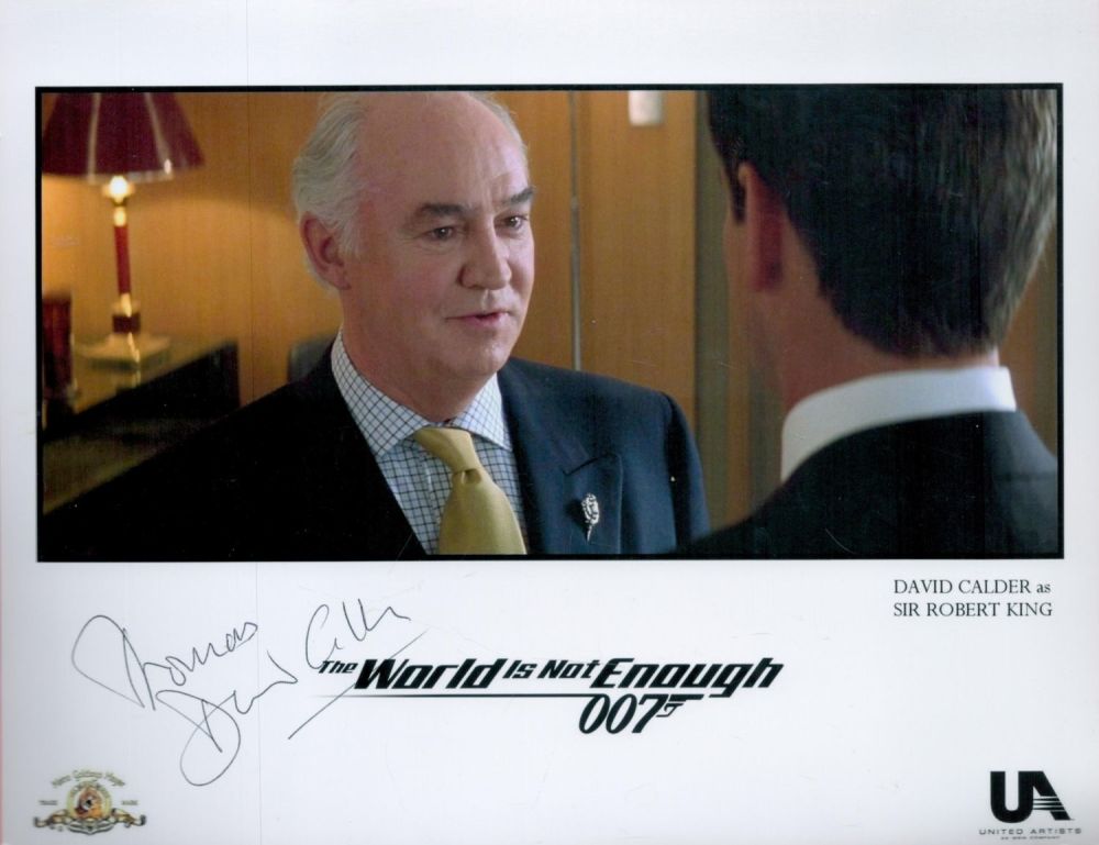 Lot 21: David Calder signed The World Is Not Enough...