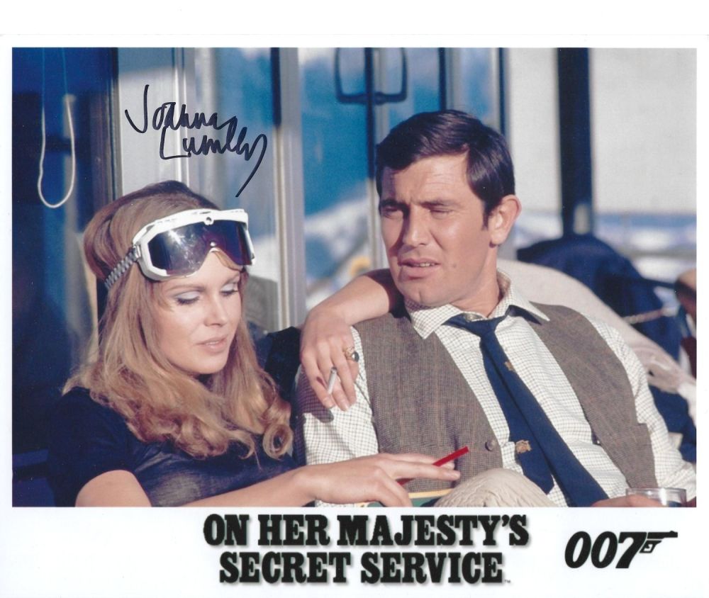 Lot 56: Joanna Lumley signed 10x8 colour On Her Majestys...
