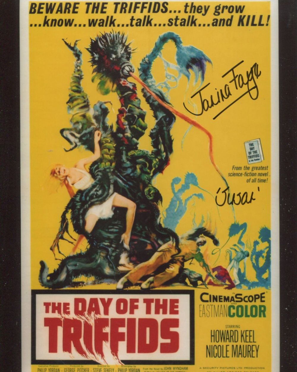 Lot 124: Day of the Triffids 1951 sci-fi movie 8x10...