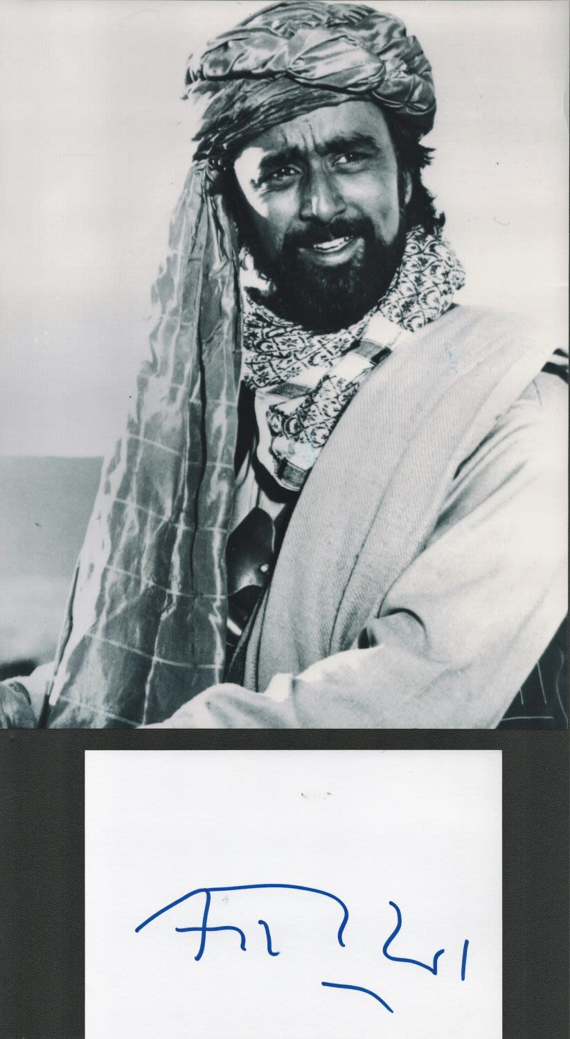 Lot 183: Actor, Art Malik signature piece featuring a signed...