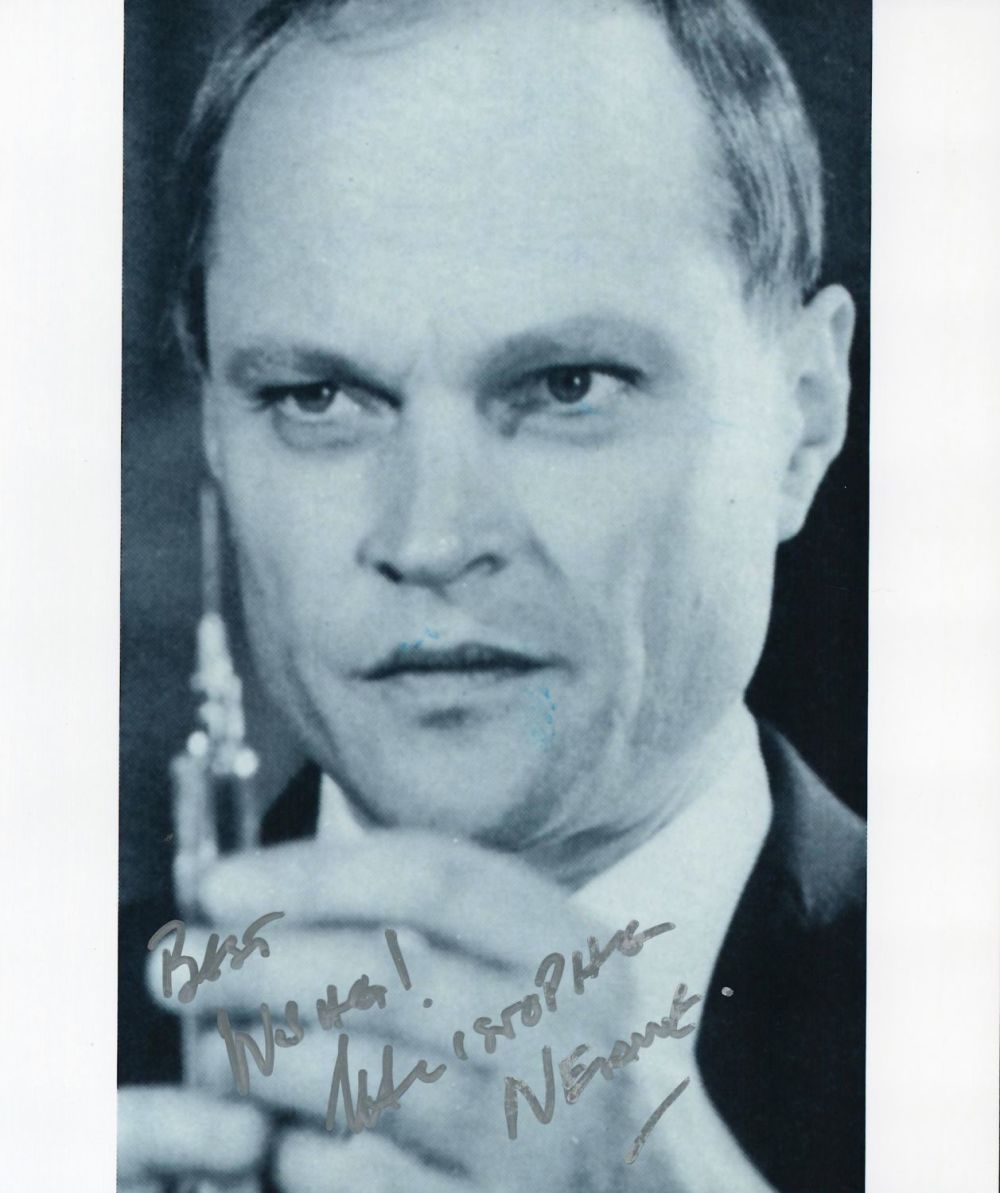 Lot 184: Actor, Christopher Neame signed 10x8 black and white...
