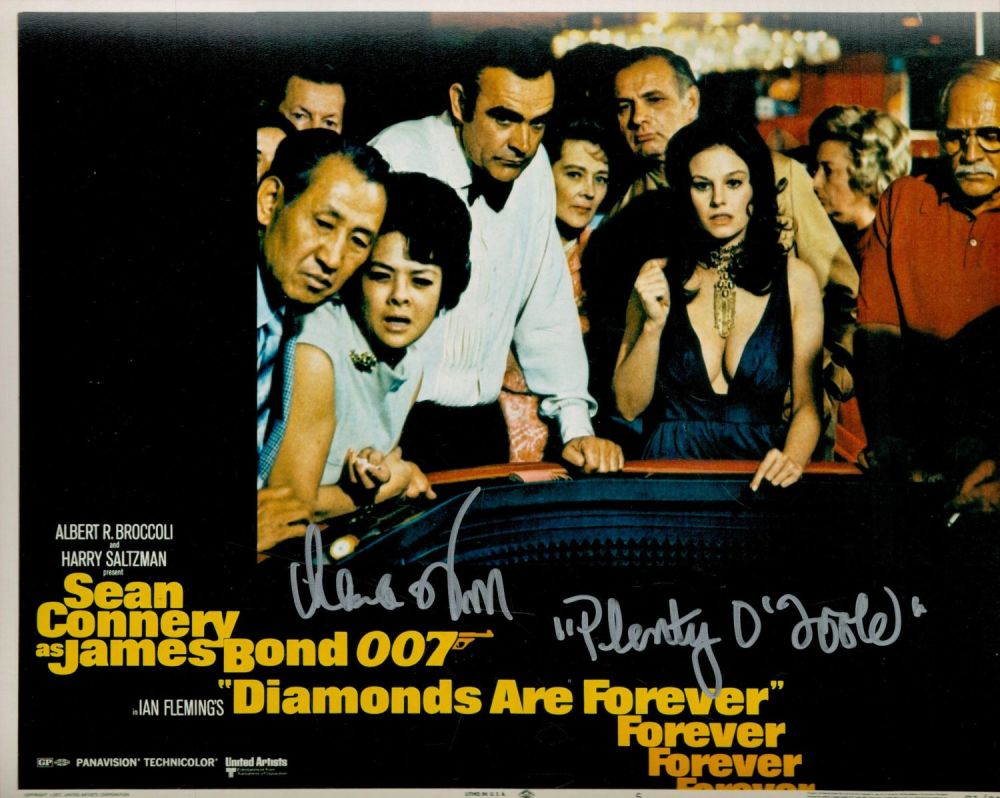 Lot 208: Plenty O'Toole Lana Wood signed 10 x 8...