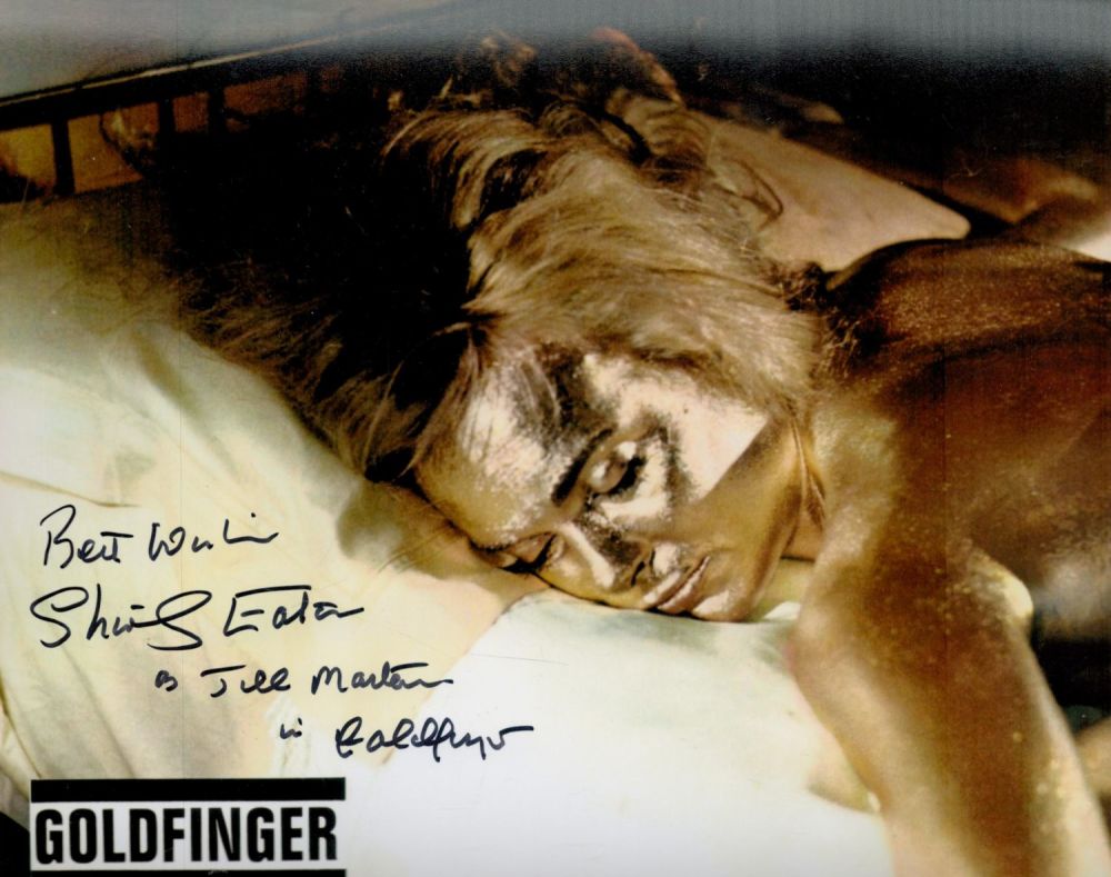 Lot 217: Goldfinger Shirley Eaton signed 10 x 8 inch...