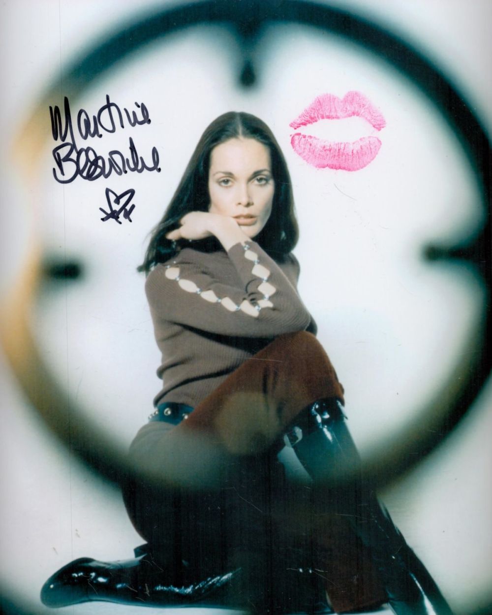 Lot 223: Martine Beswick signed 10 x 8 inch colour...