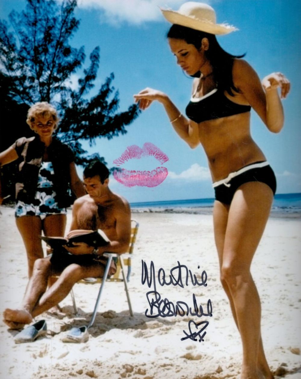 Lot 231: Martine Beswick signed 10 x 8 inch colour...