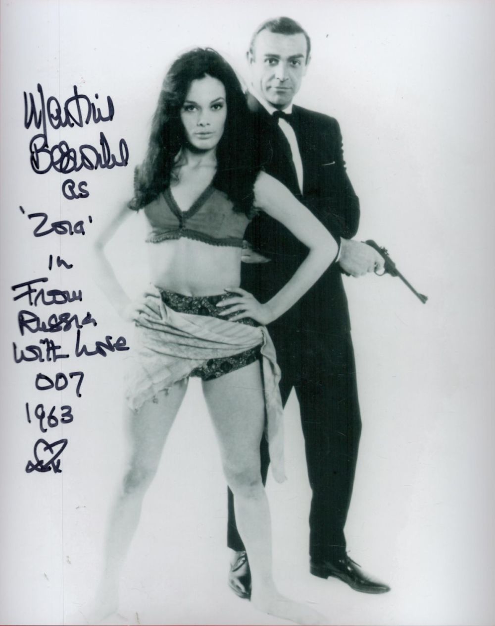 Lot 237: From Russia with Love Martine Beswick signed 10...