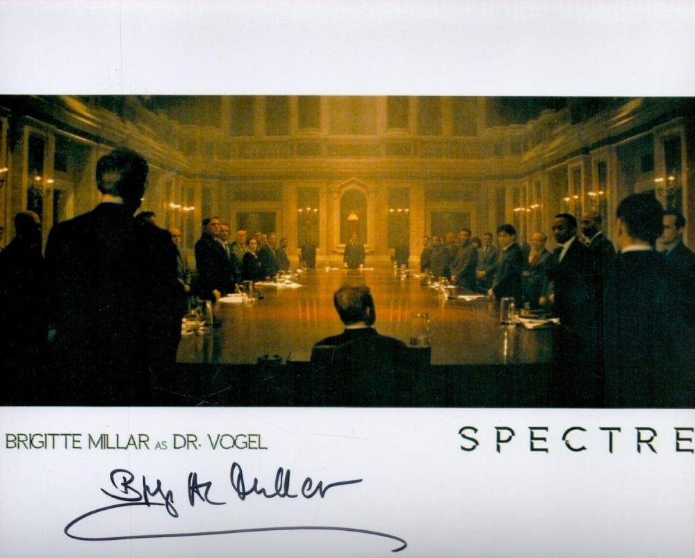 Lot 246: Spectre Brigitte Millar signed 10 x 8 inch...